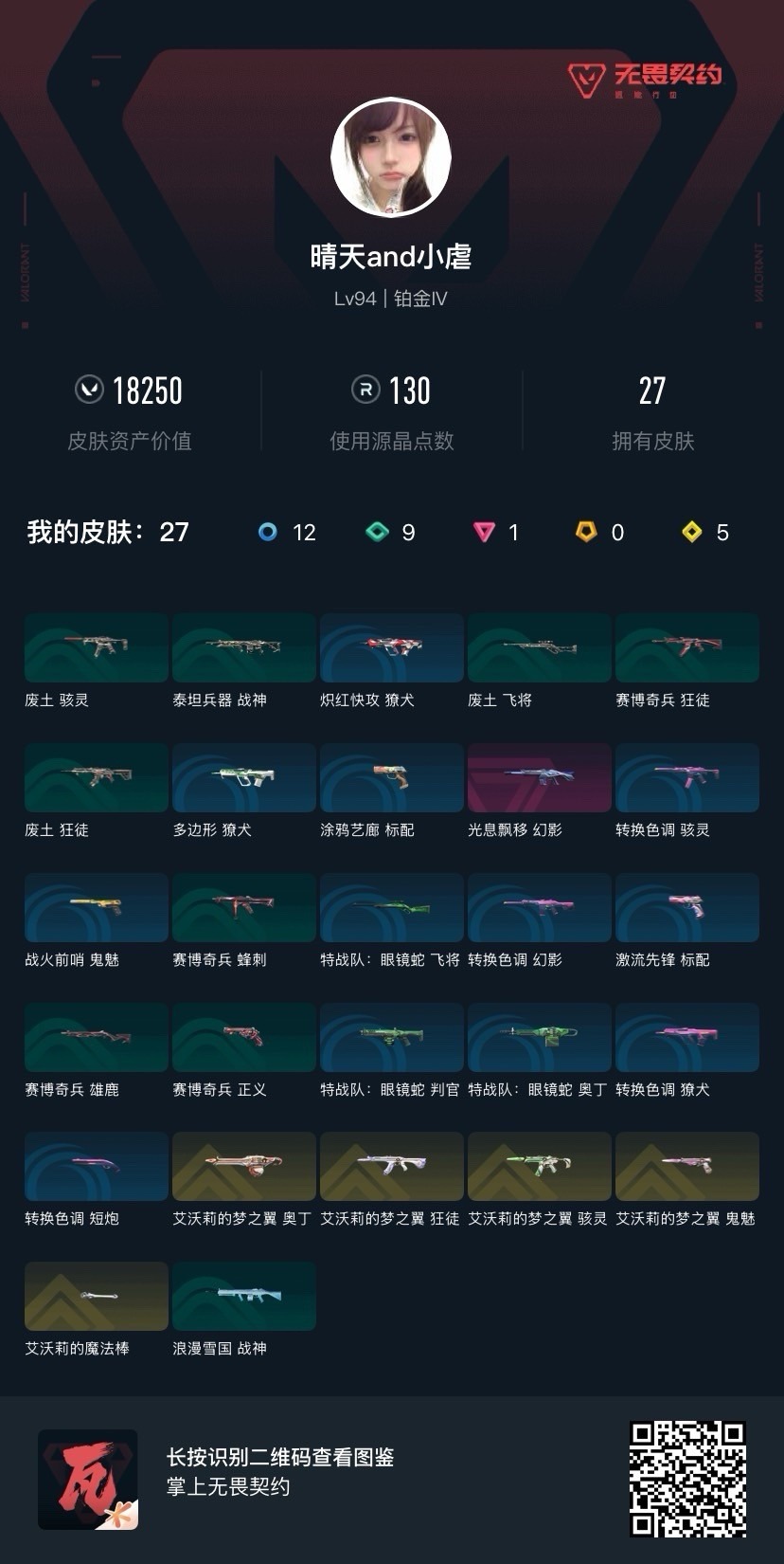 WWQQM414302无畏契约账号详情图7