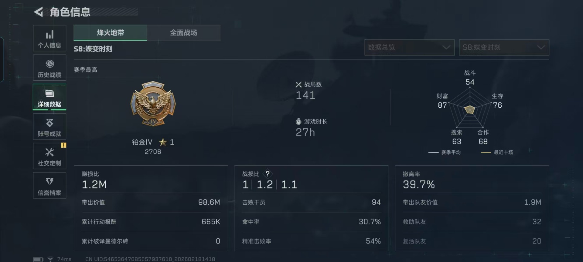 SJZCMW458740三角洲行动账号详情图35