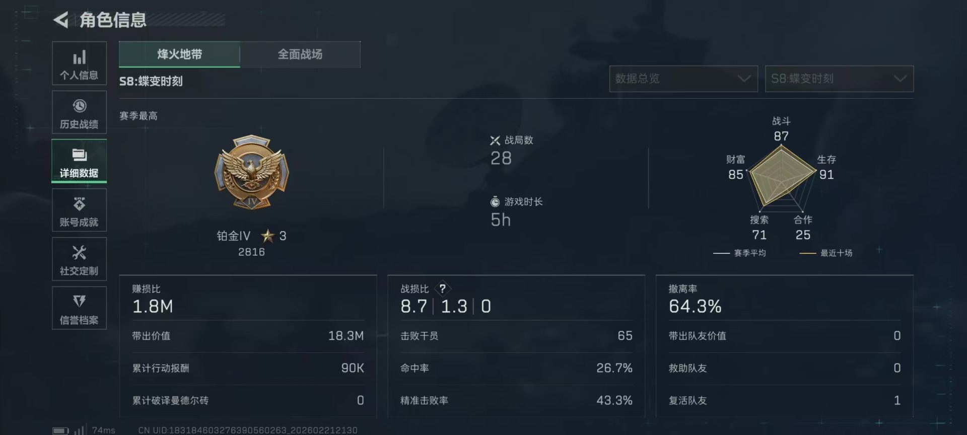 SJZQM456439三角洲行动账号详情图24