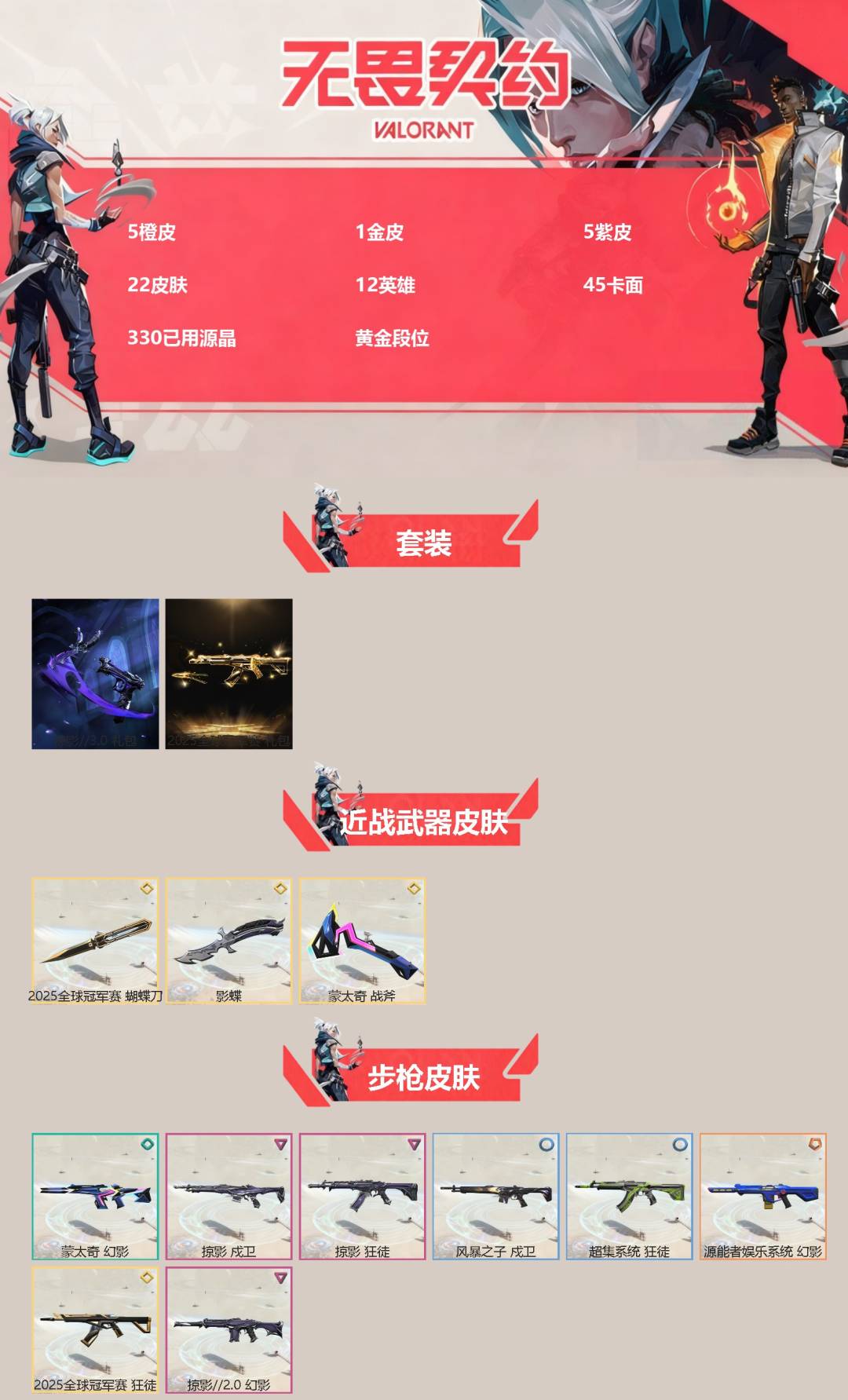 WWQQM414600无畏契约账号详情图3