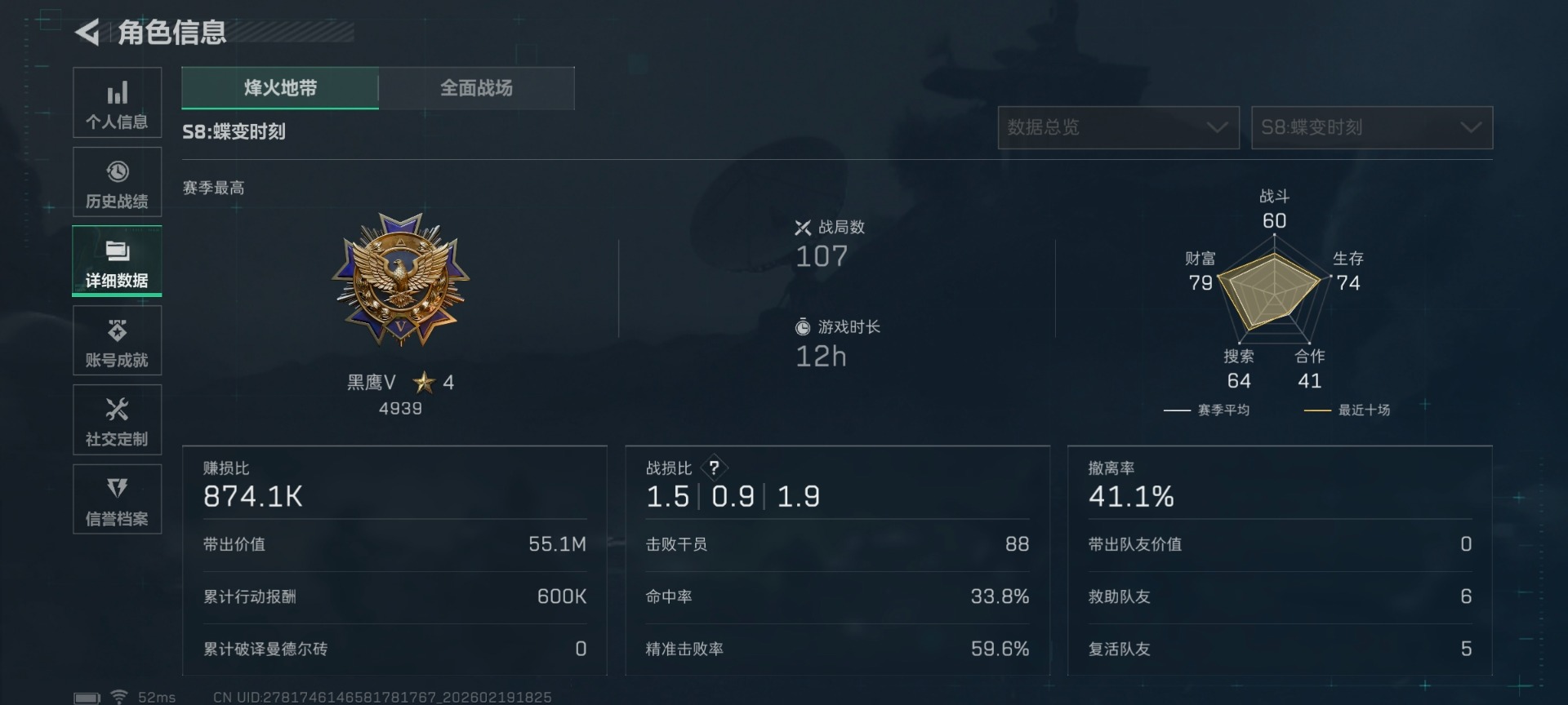 SJZQM456927三角洲行动账号详情图16