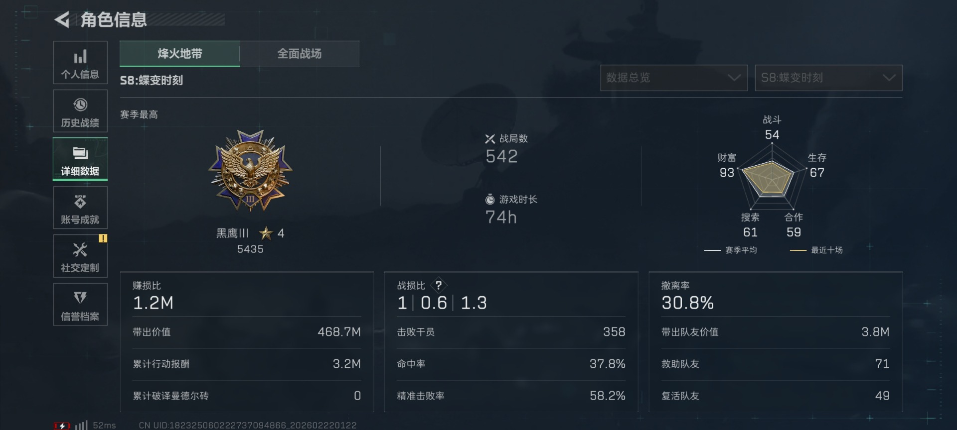 SJZQM457298三角洲行动账号详情图5