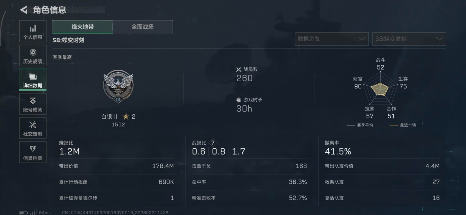 SJZQM458603三角洲行动账号详情图21