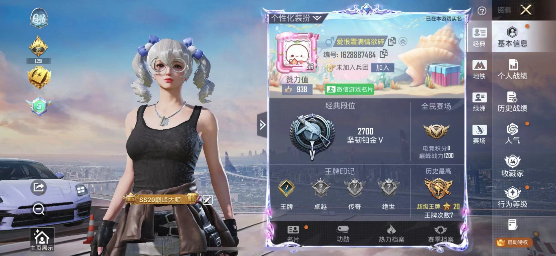 HPQM4109707和平精英账号详情图5