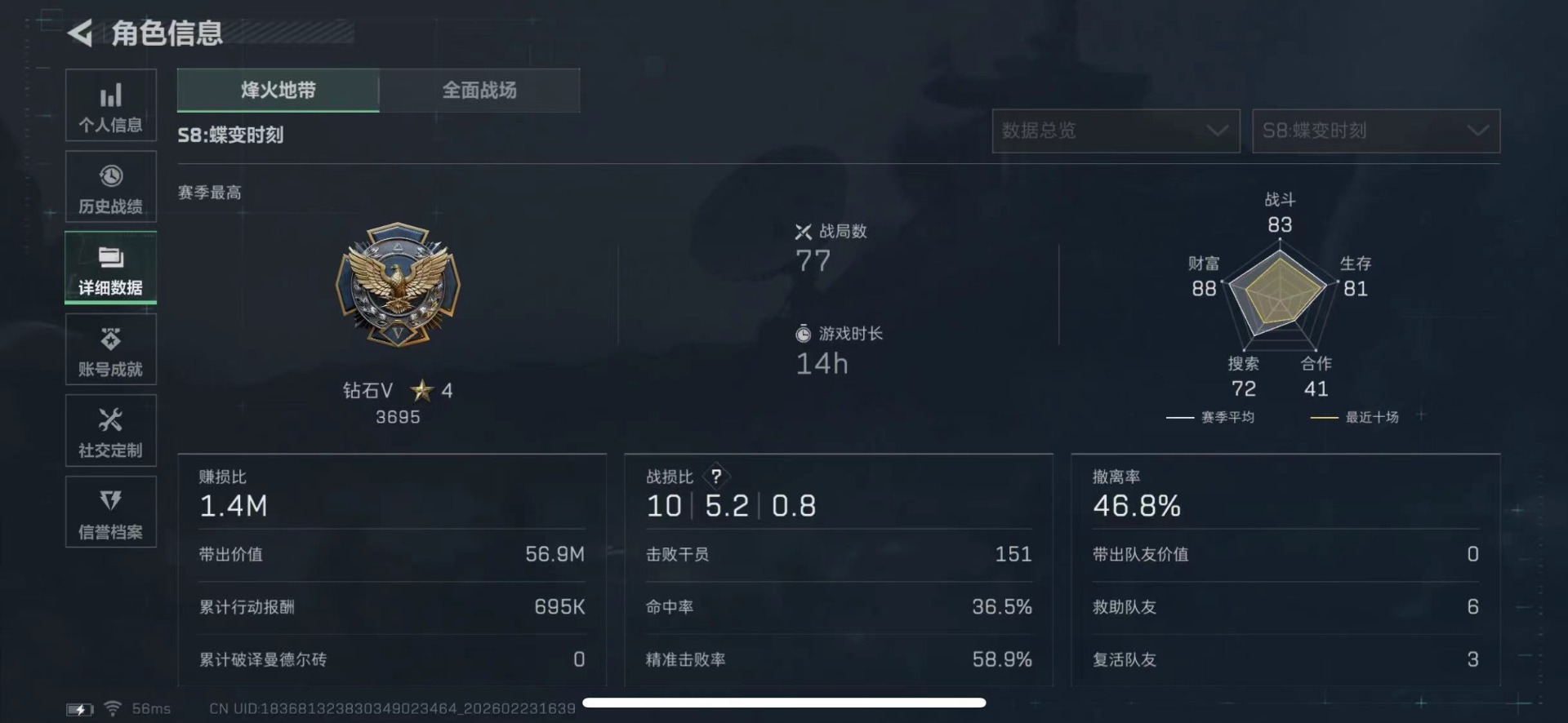 SJZQM466500三角洲行动账号详情图5 SJZQM466500三角洲行动账号详情图5