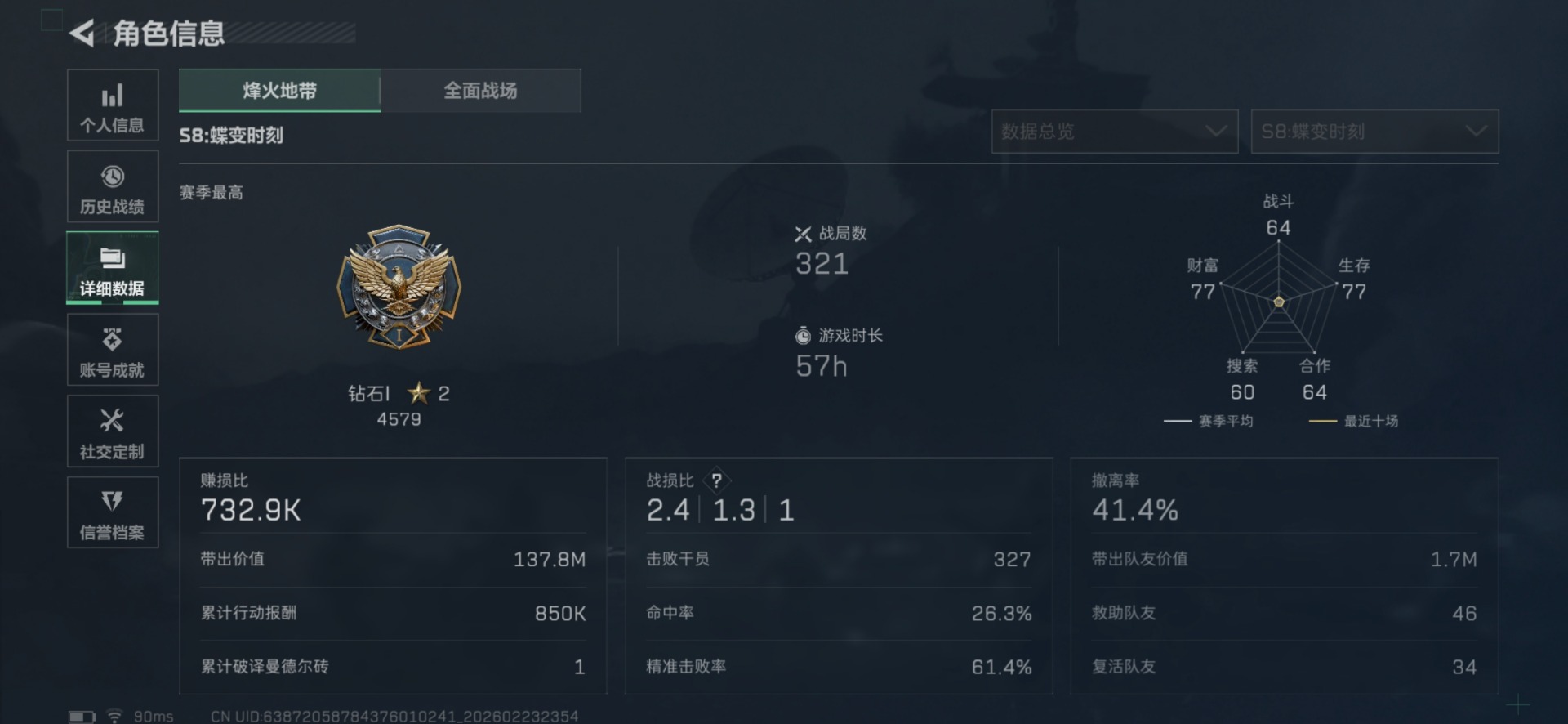 SJZQM460055三角洲行动账号详情图5