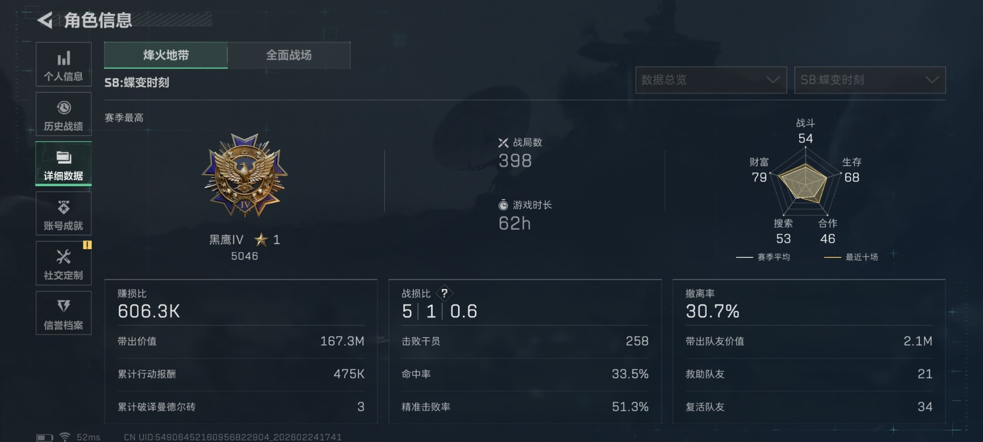 SJZQM455494三角洲行动账号详情图5