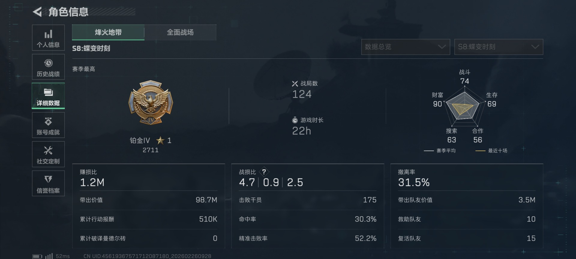 SJZQM455612三角洲行动账号详情图5