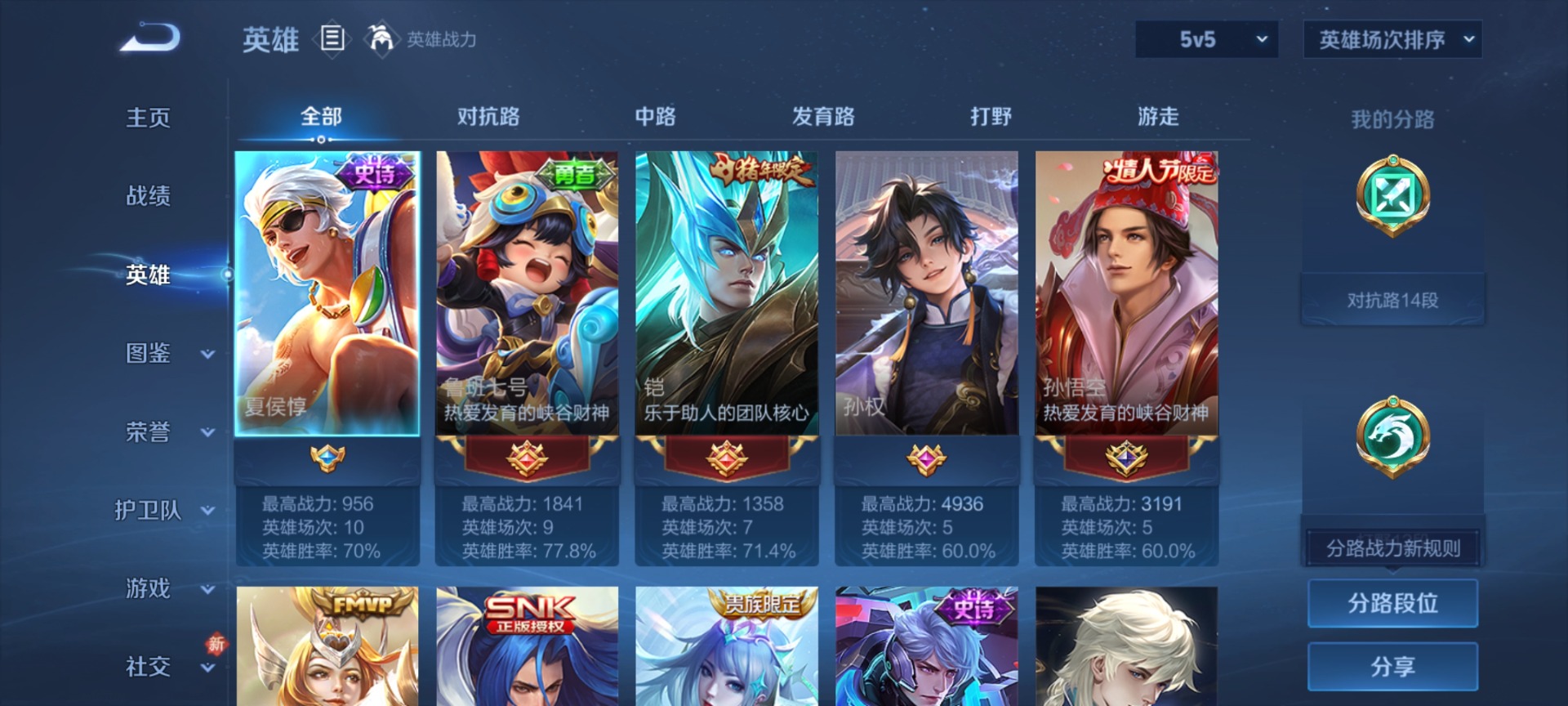 WZQM4193162王者荣耀账号详情图5