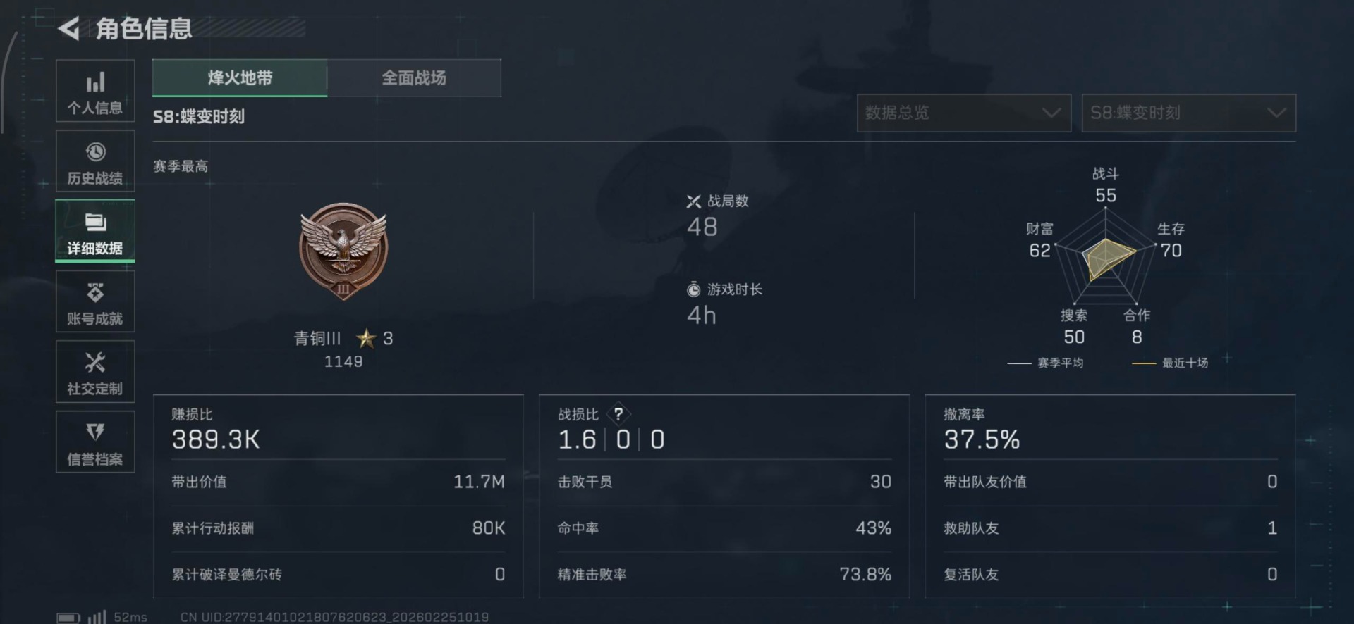 SJZCMW458542三角洲行动账号详情图12