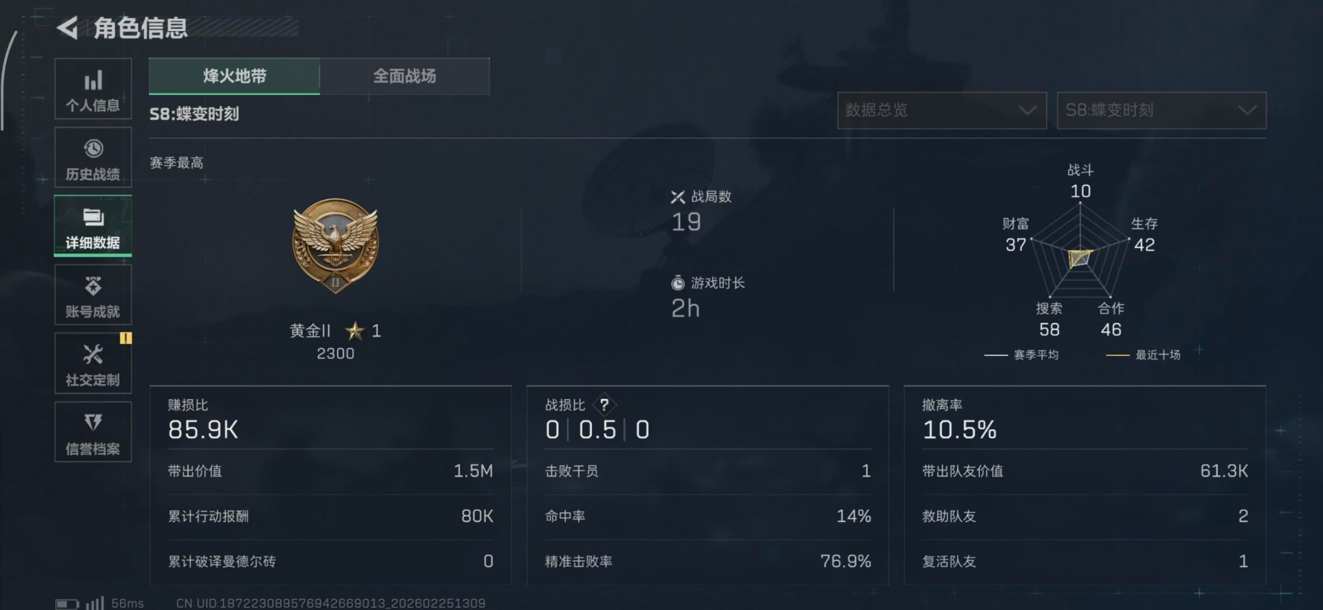 SJZQM456130三角洲行动账号详情图15