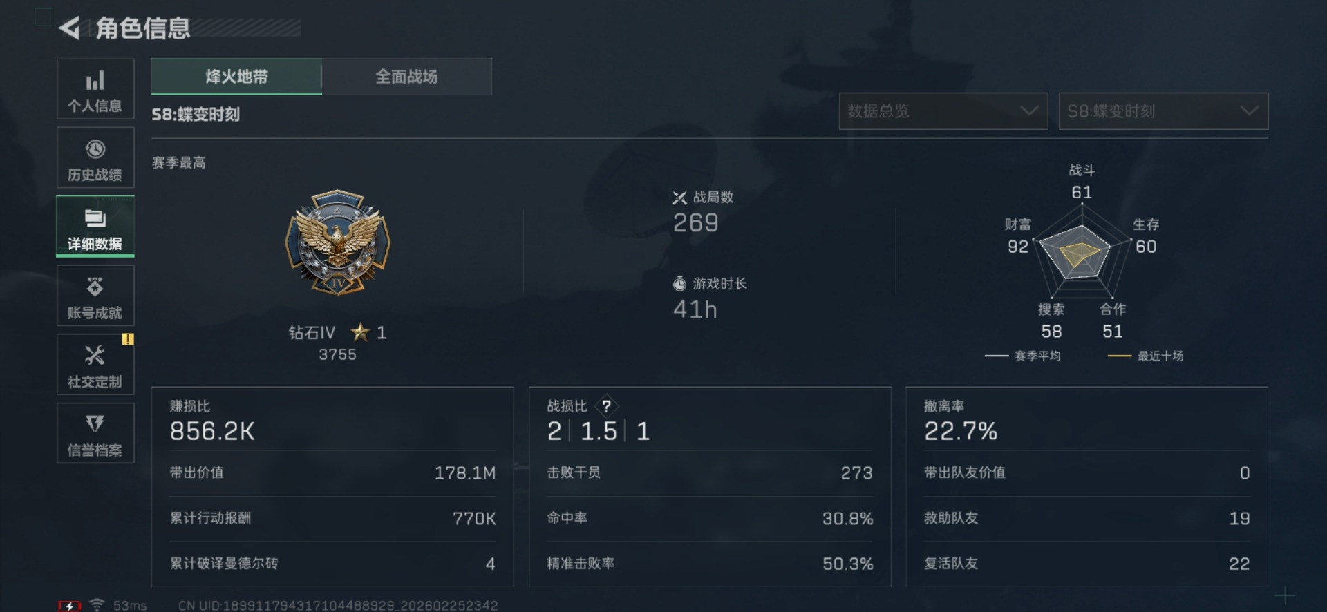 SJZCMW458891三角洲行动账号详情图4