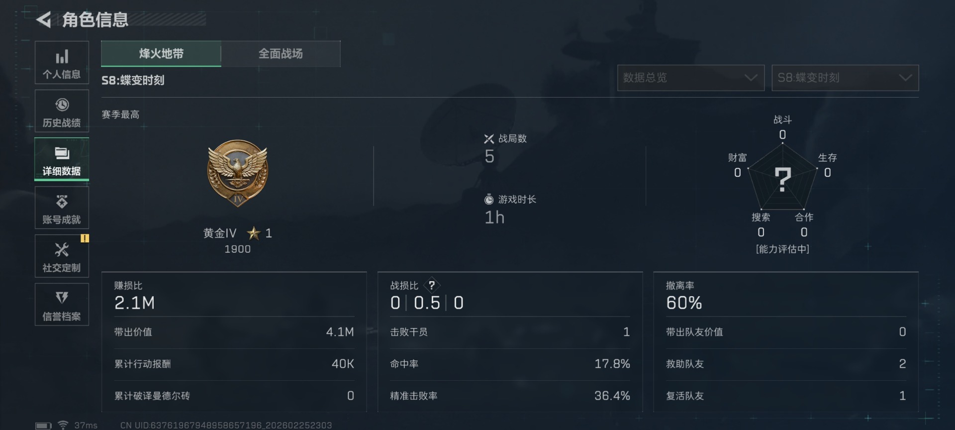 SJZCMW458917三角洲行动账号详情图4