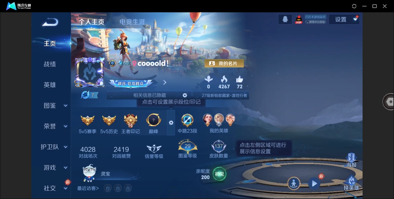 WZQM4195717王者荣耀账号详情图4