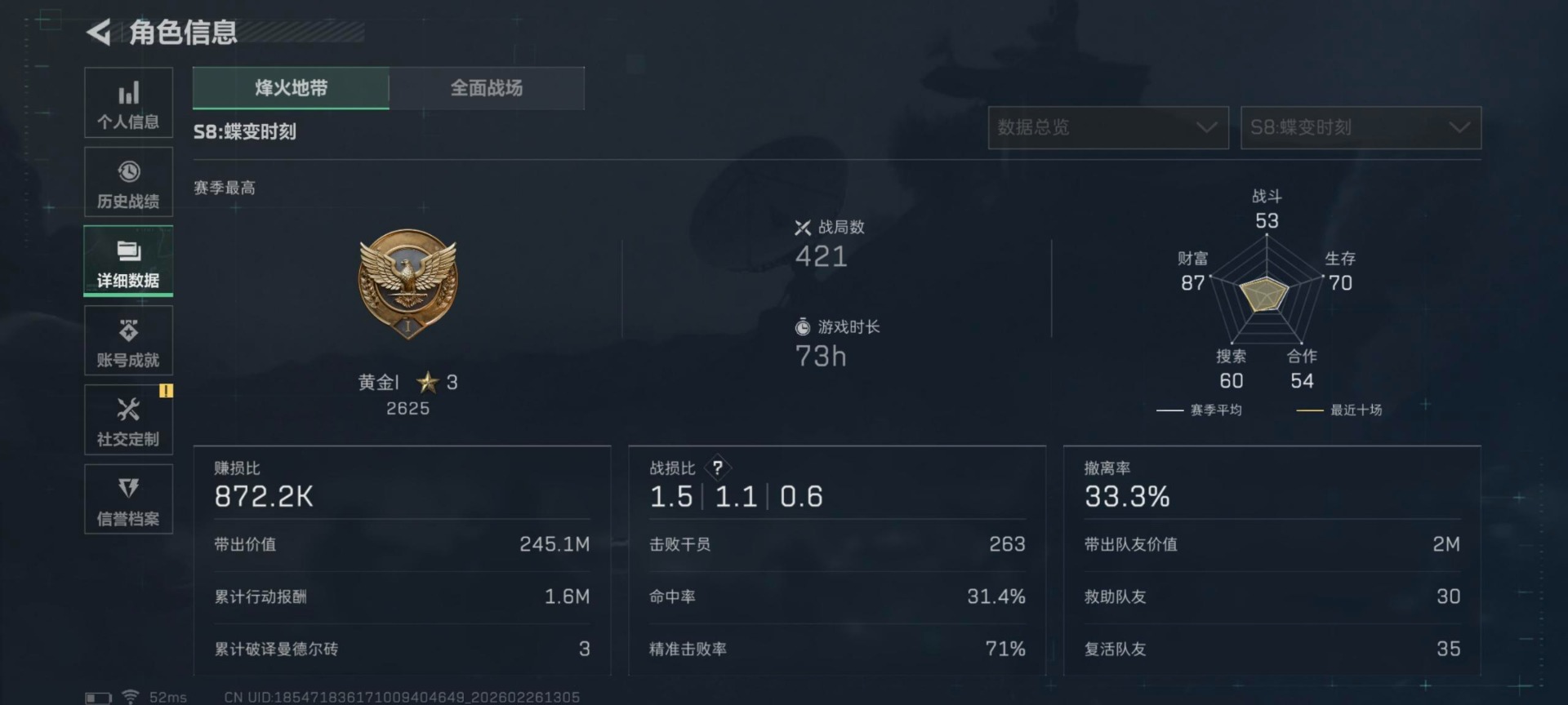 SJZQM456611三角洲行动账号详情图14