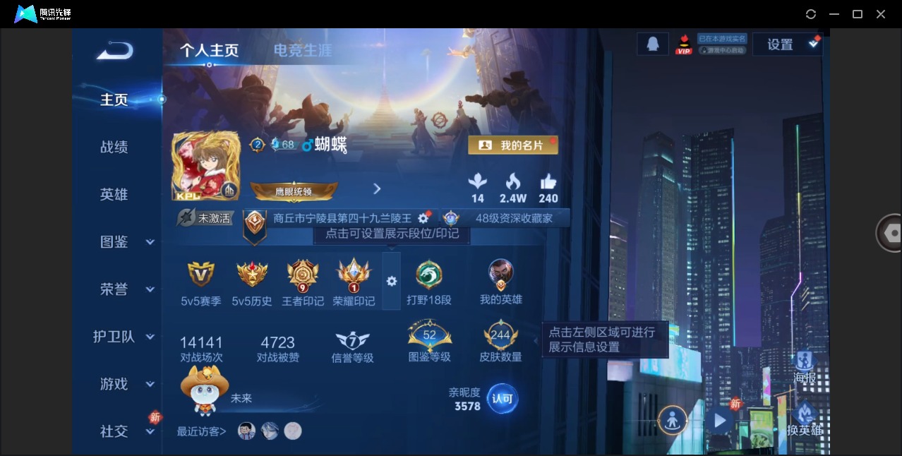 WZLX4219616王者荣耀账号详情图3