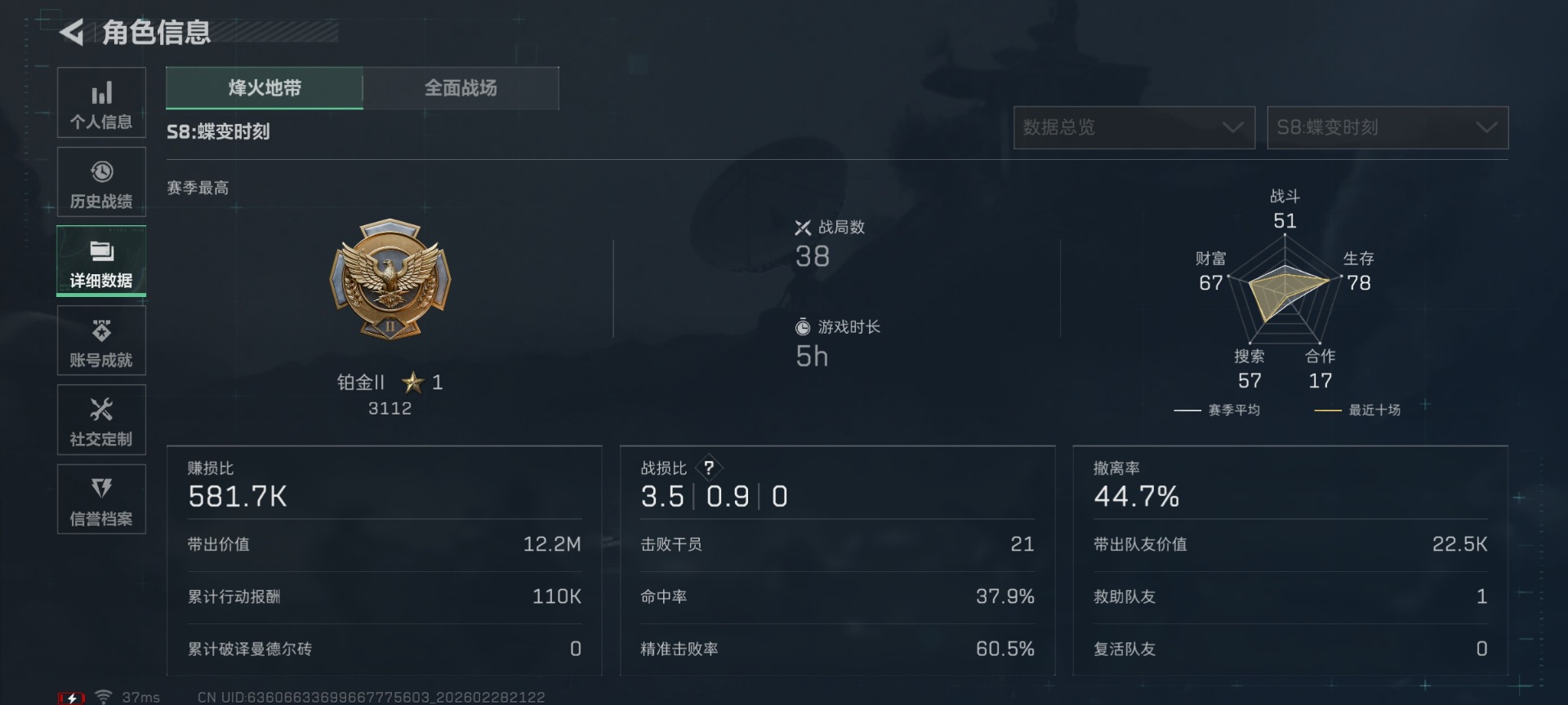 SJZCMW460822三角洲行动账号详情图4