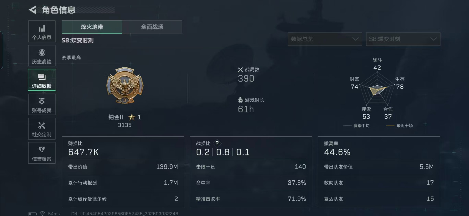 SJZQM458490三角洲行动账号详情图30