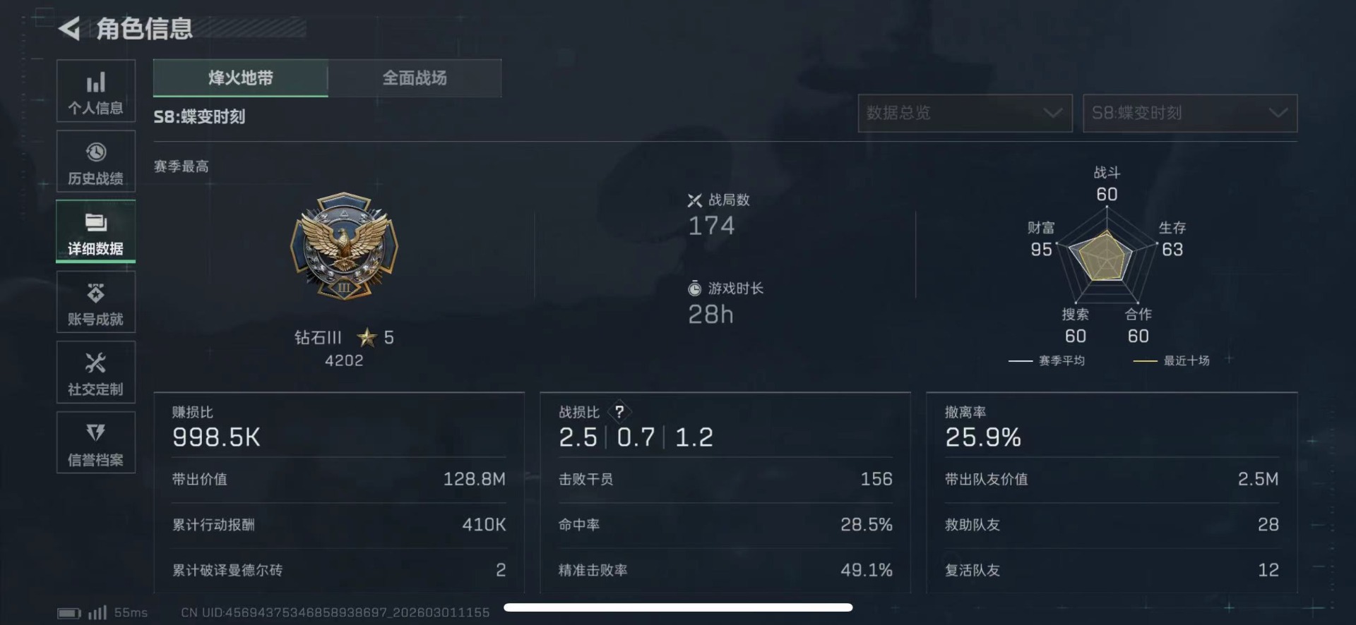 SJZQM458790三角洲行动账号详情图5