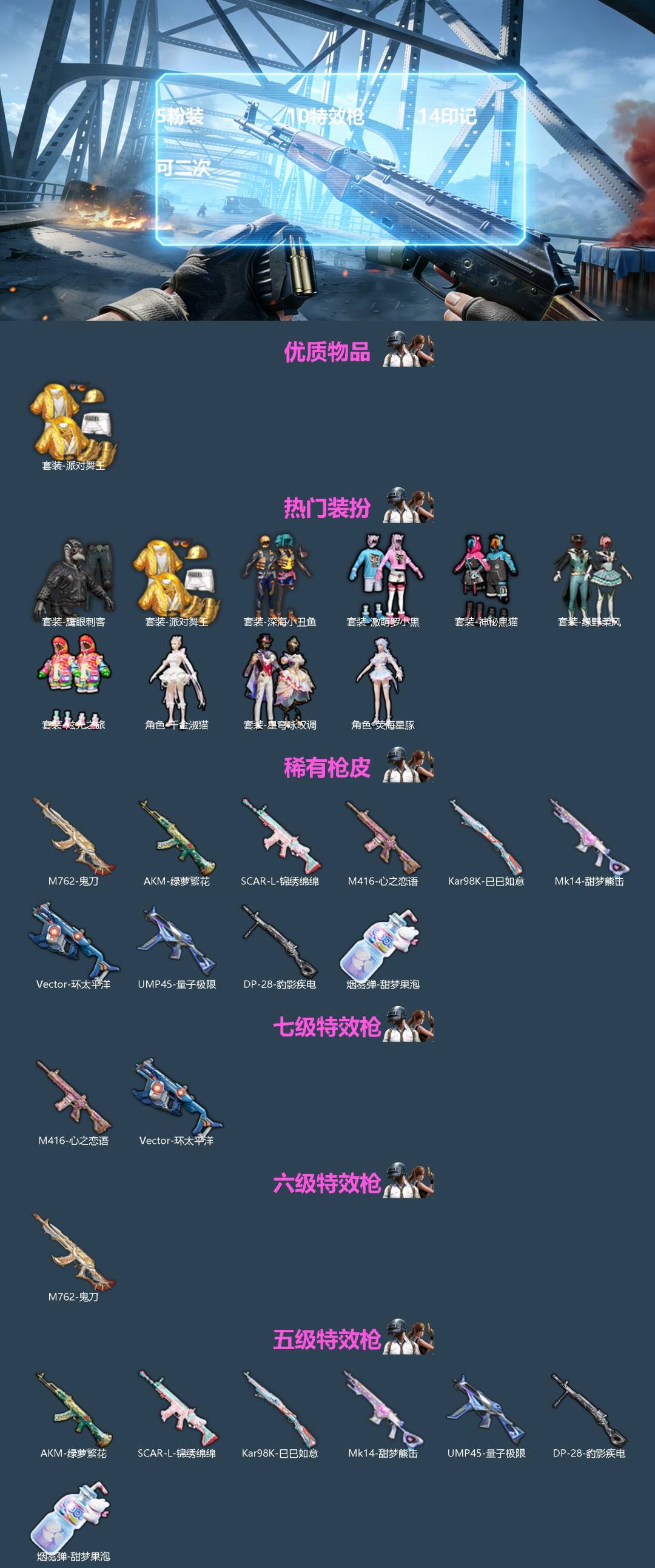 和平精英账号安卓QQ0载具-222套装-255枪皮-[]5粉装 10特效枪 14印记 可二次 
【热门装扮】千金淑猫,星