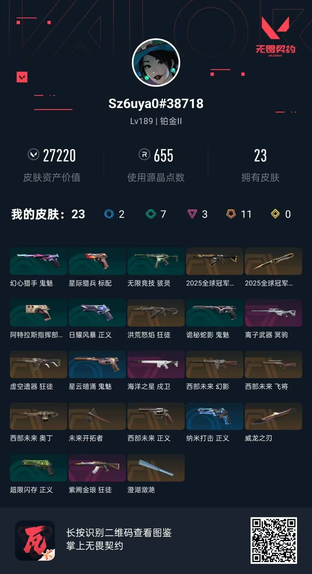 WWQQM427059无畏契约账号详情图8