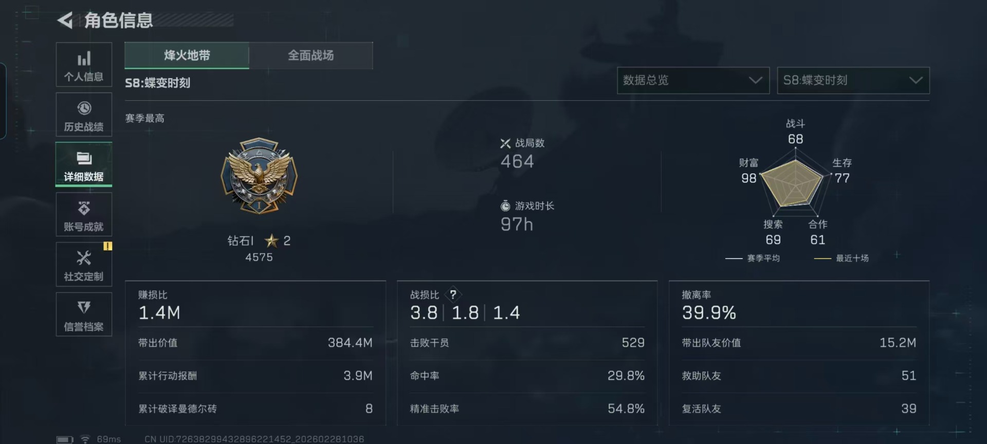 SJZQM459998三角洲行动账号详情图26