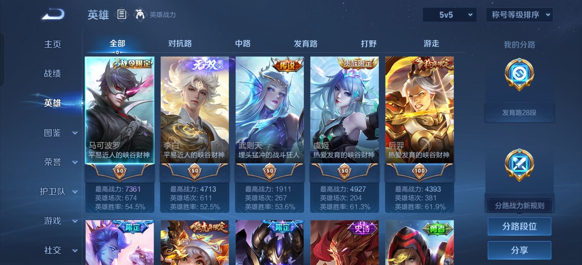 WZQM4206887王者荣耀账号详情图5