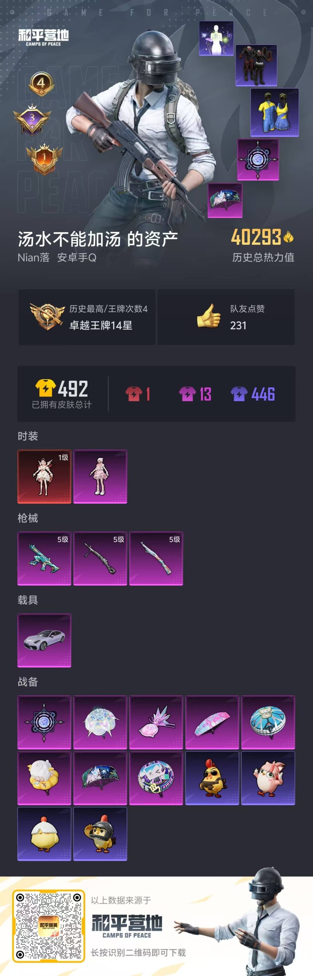 HPQM4113781和平精英账号详情图22 HPQM4113781和平精英账号详情图22