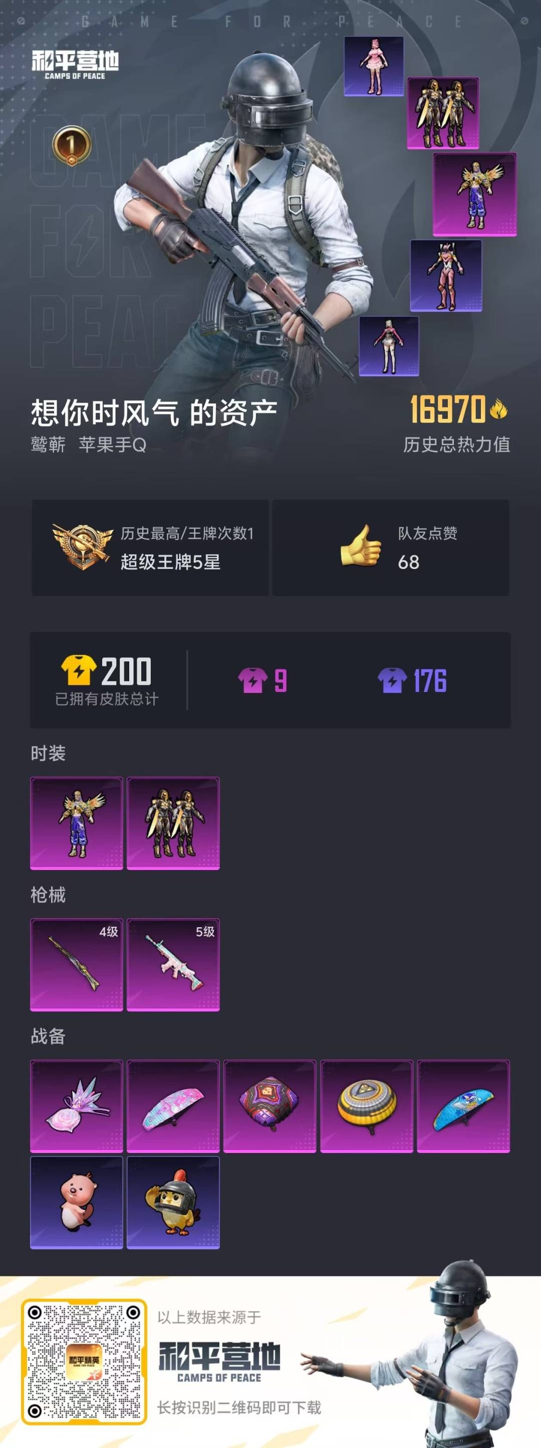 HPQM4113791和平精英账号详情图17