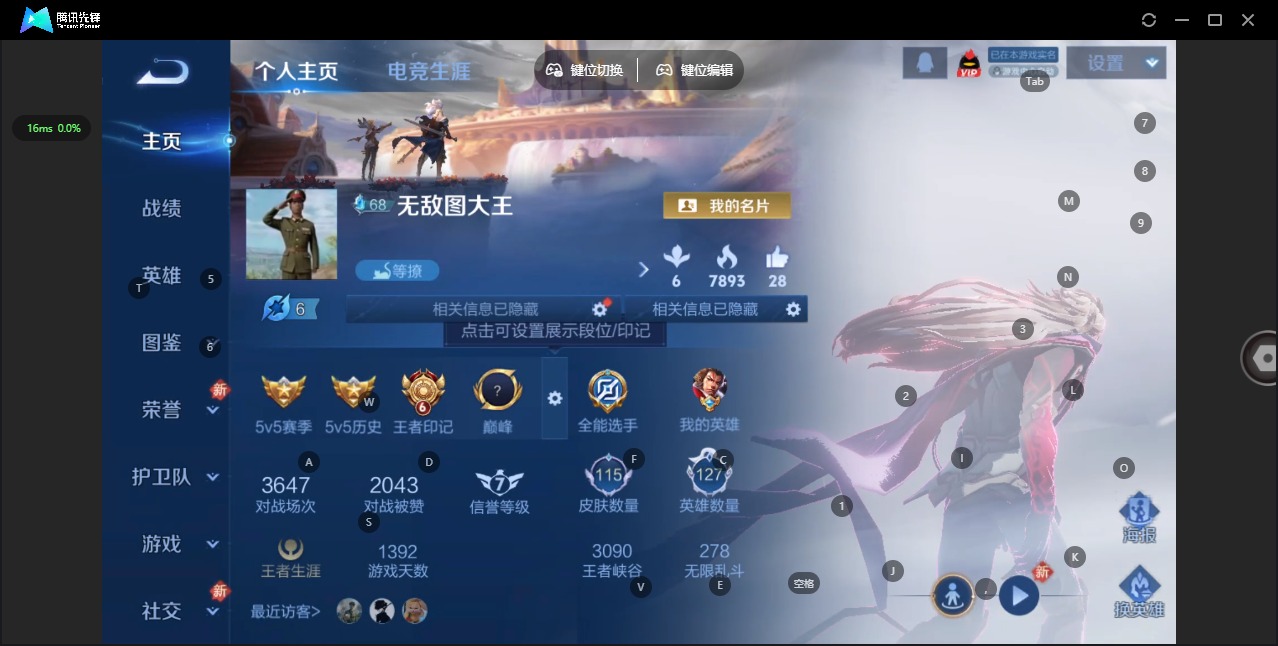 WZQM4208132王者荣耀账号详情图3