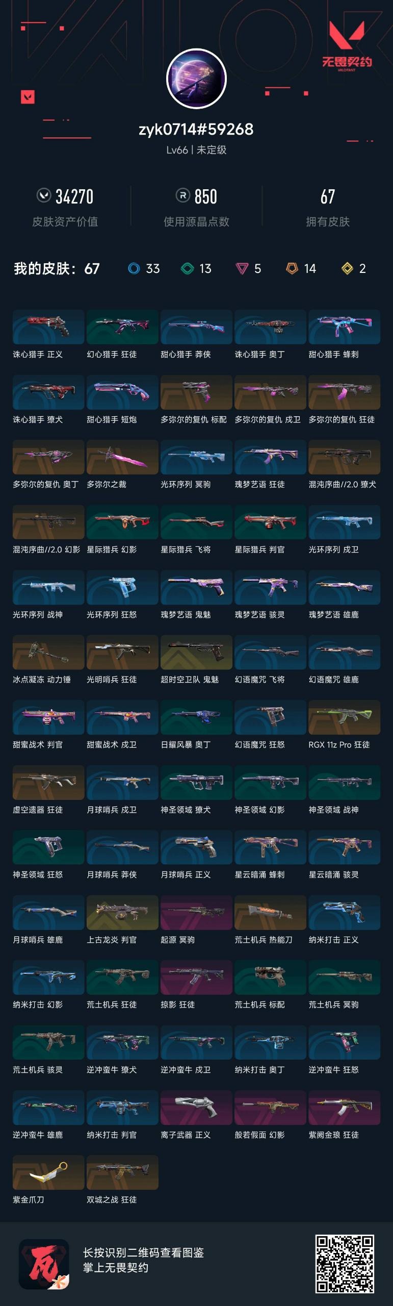 WWQLX426198无畏契约账号详情图3