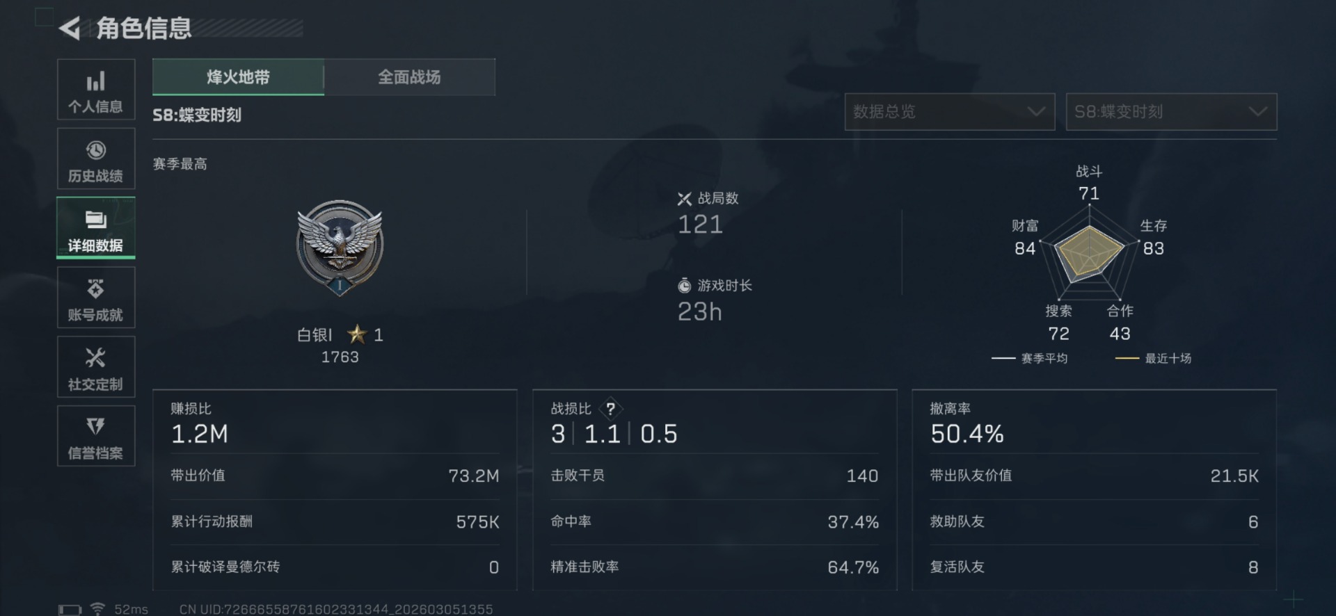 SJZCMW466459三角洲行动账号详情图4