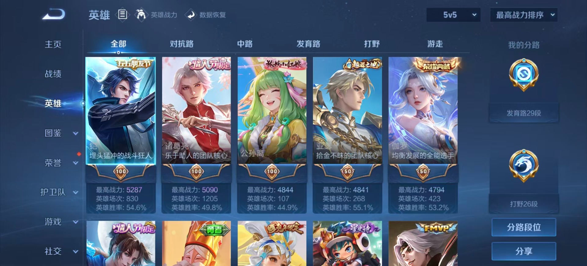 WZQM4210733王者荣耀账号详情图6