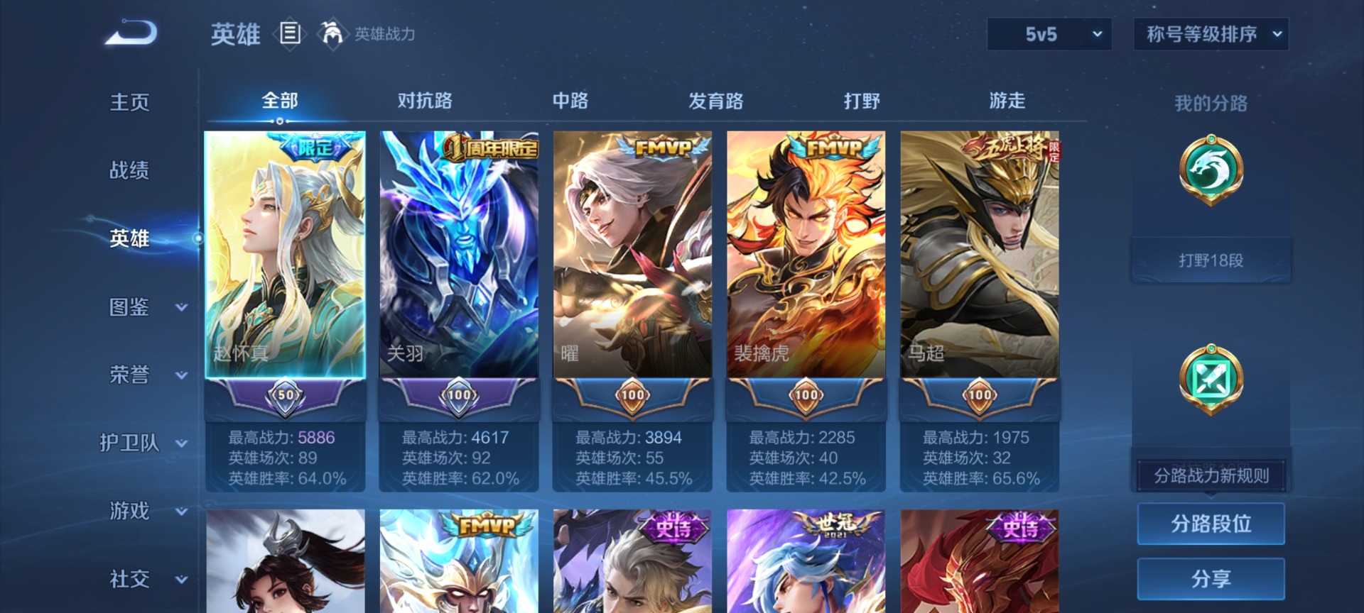 WZLX4231487王者荣耀账号详情图3