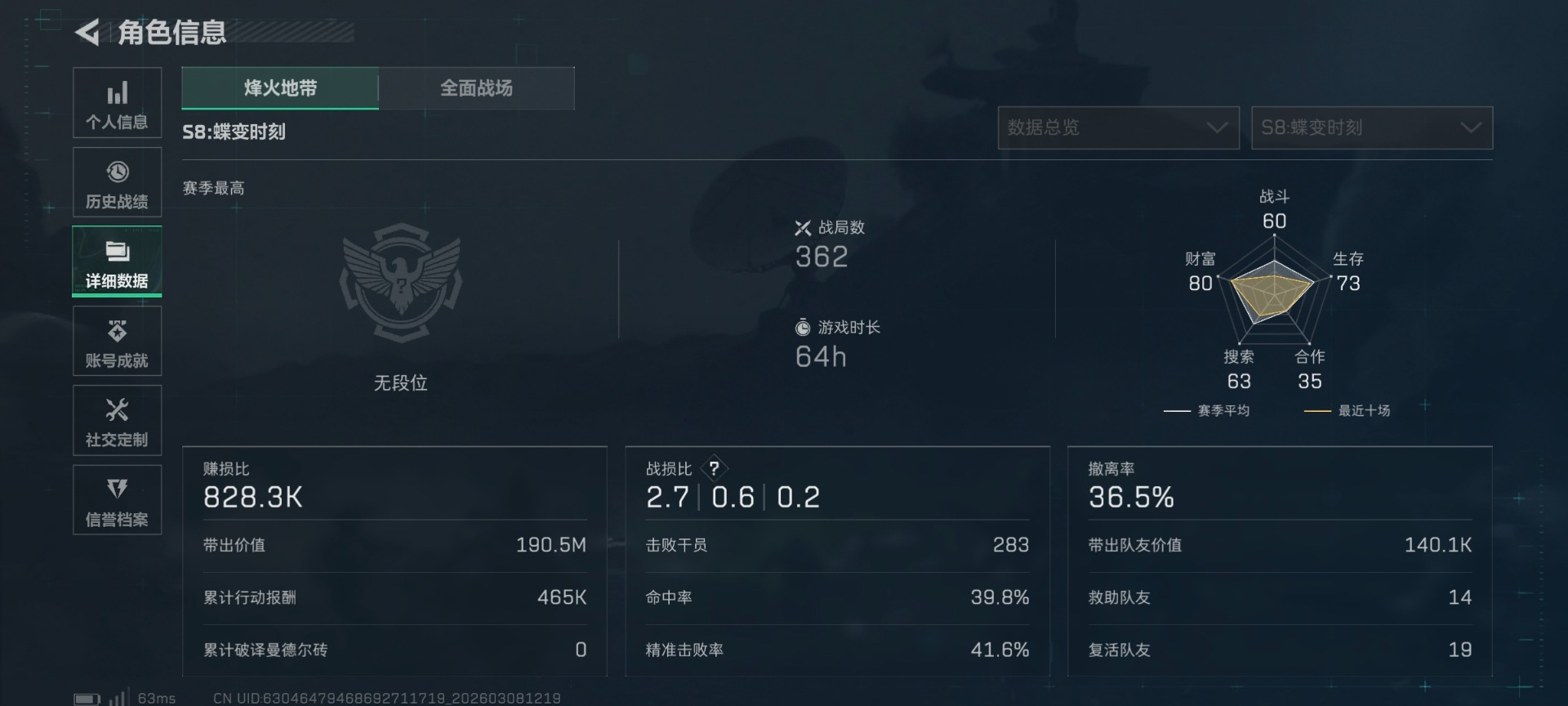 SJZQM464239三角洲行动账号详情图17