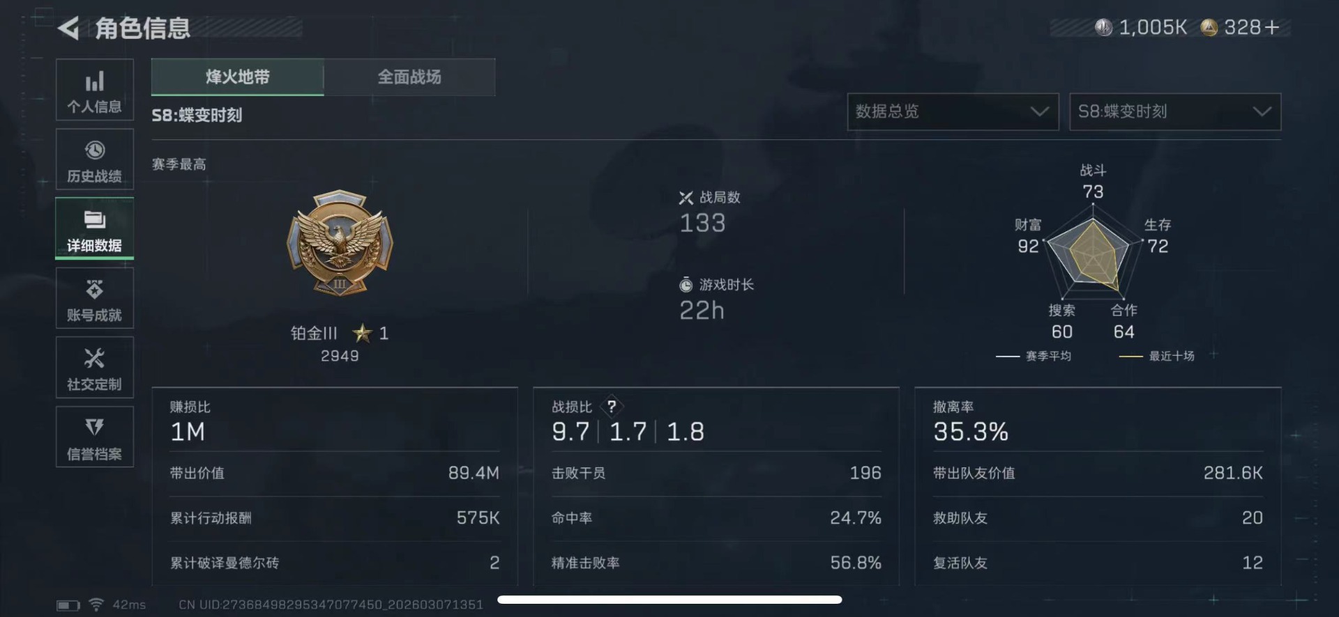 SJZQM472316三角洲行动账号详情图5