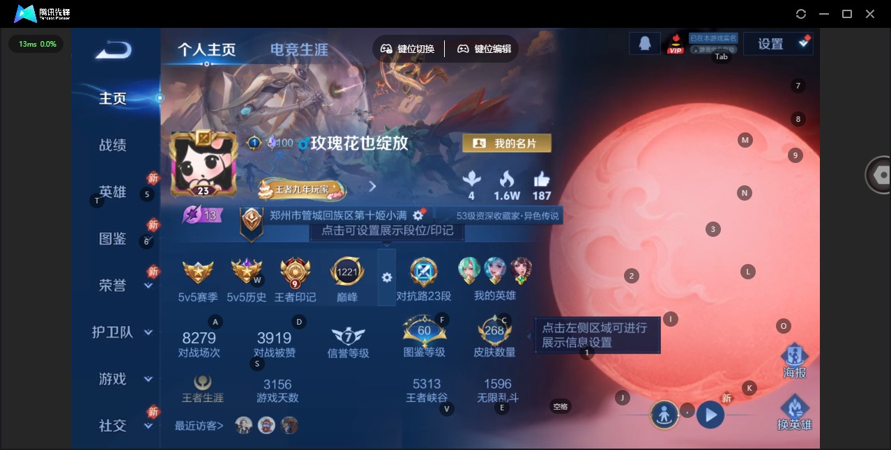 WZQM4213587王者荣耀账号详情图4