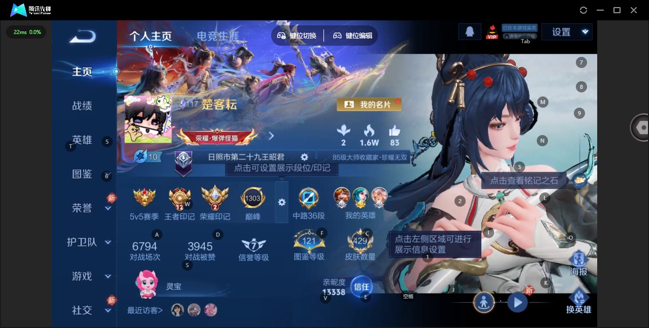 WZQM4215195王者荣耀账号详情图5