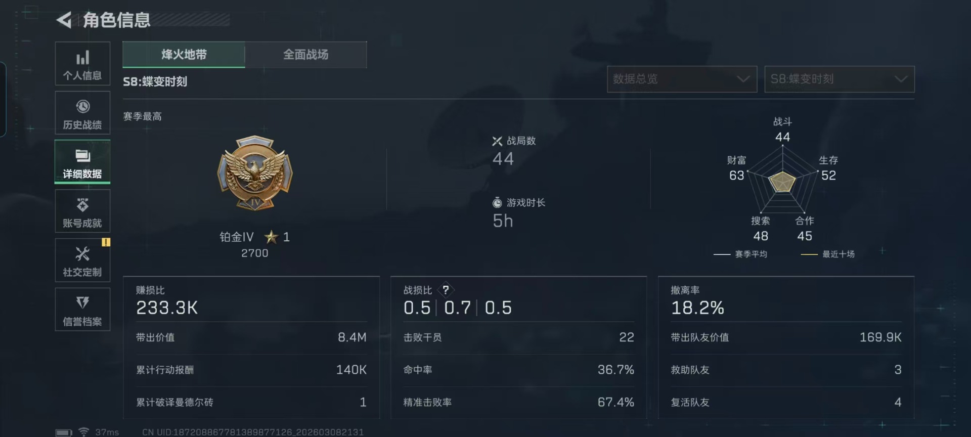 SJZQM473555三角洲行动账号详情图22