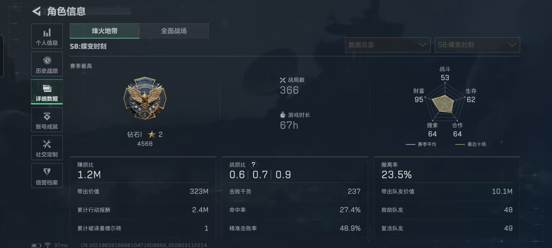 SJZQM474198三角洲行动账号详情图22