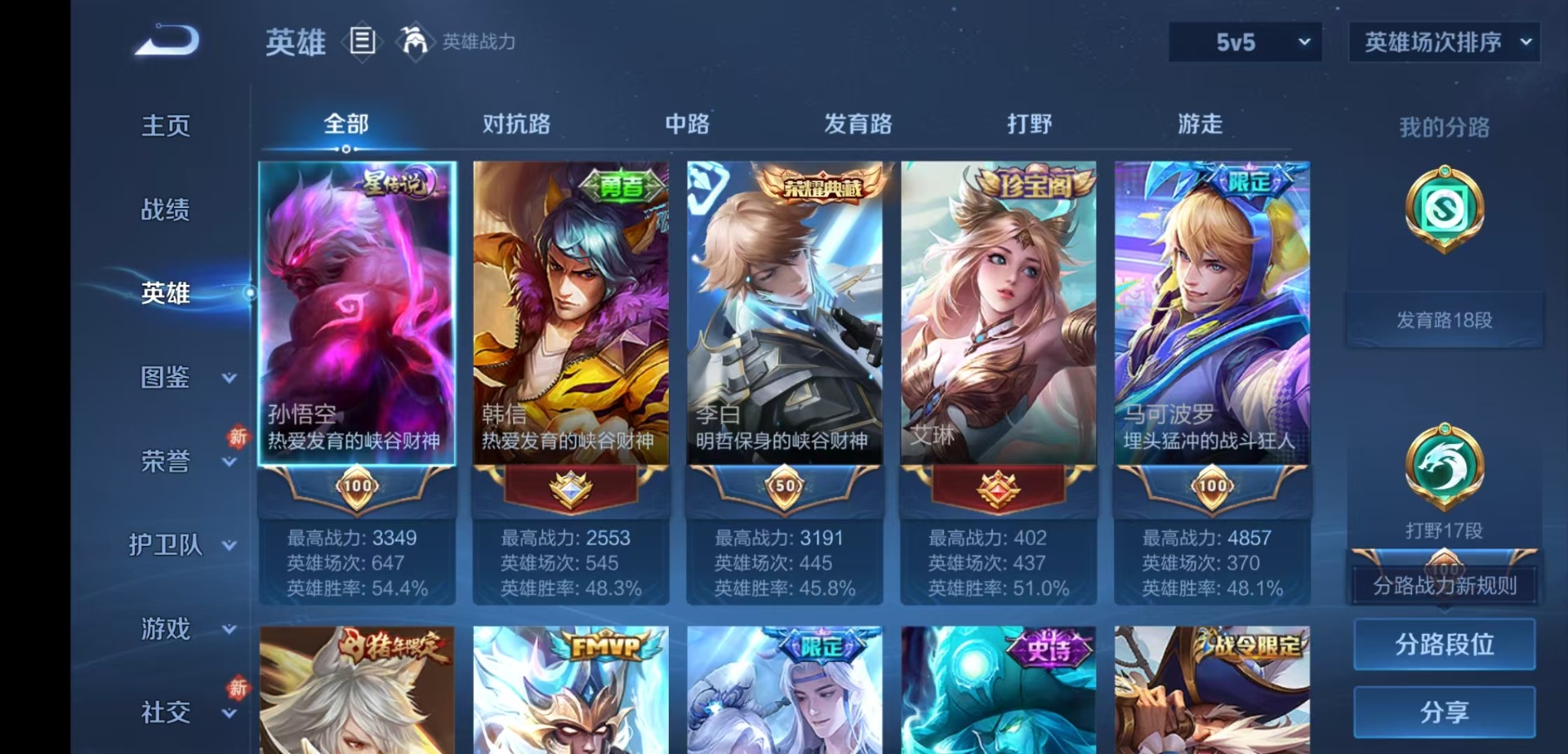 WZQM4227949王者荣耀账号详情图5