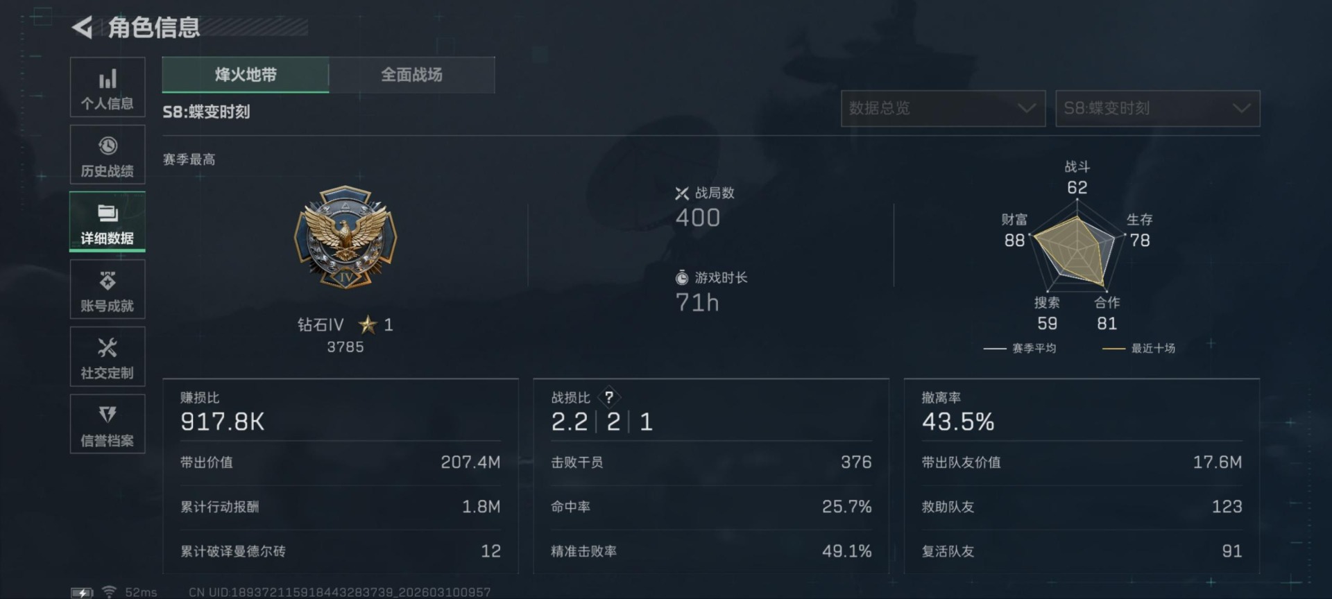 SJZQM474201三角洲行动账号详情图20