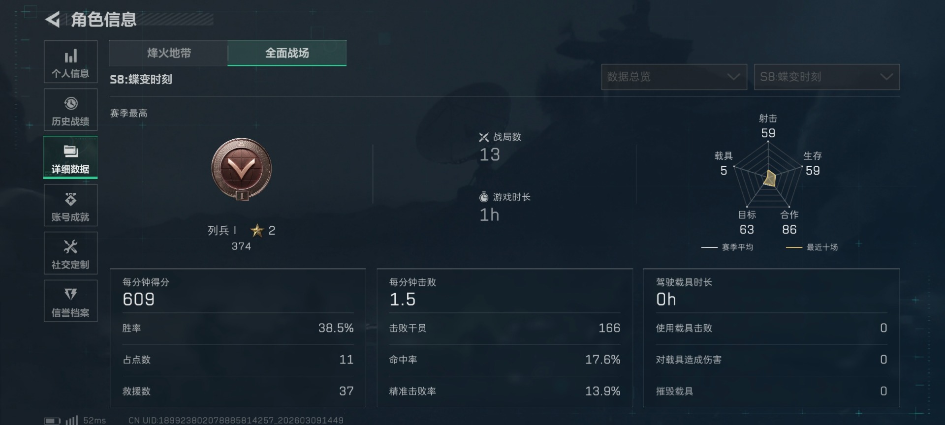 SJZQM466144三角洲行动账号详情图7