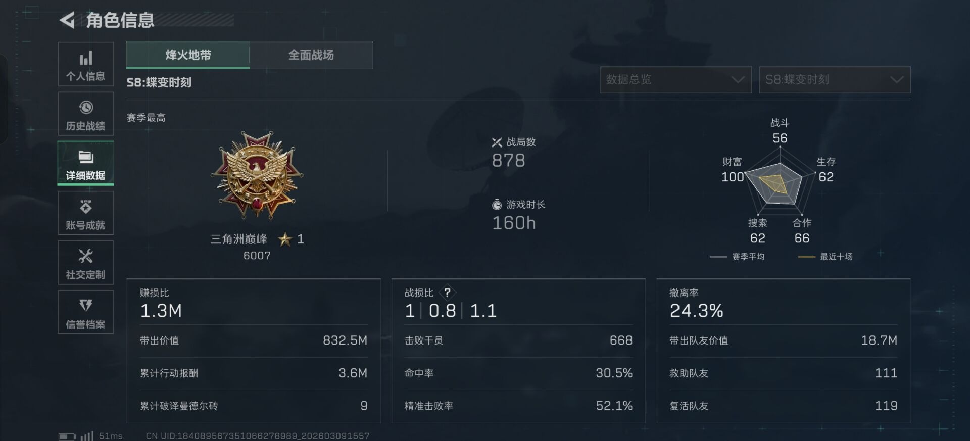 SJZQM466280三角洲行动账号详情图20