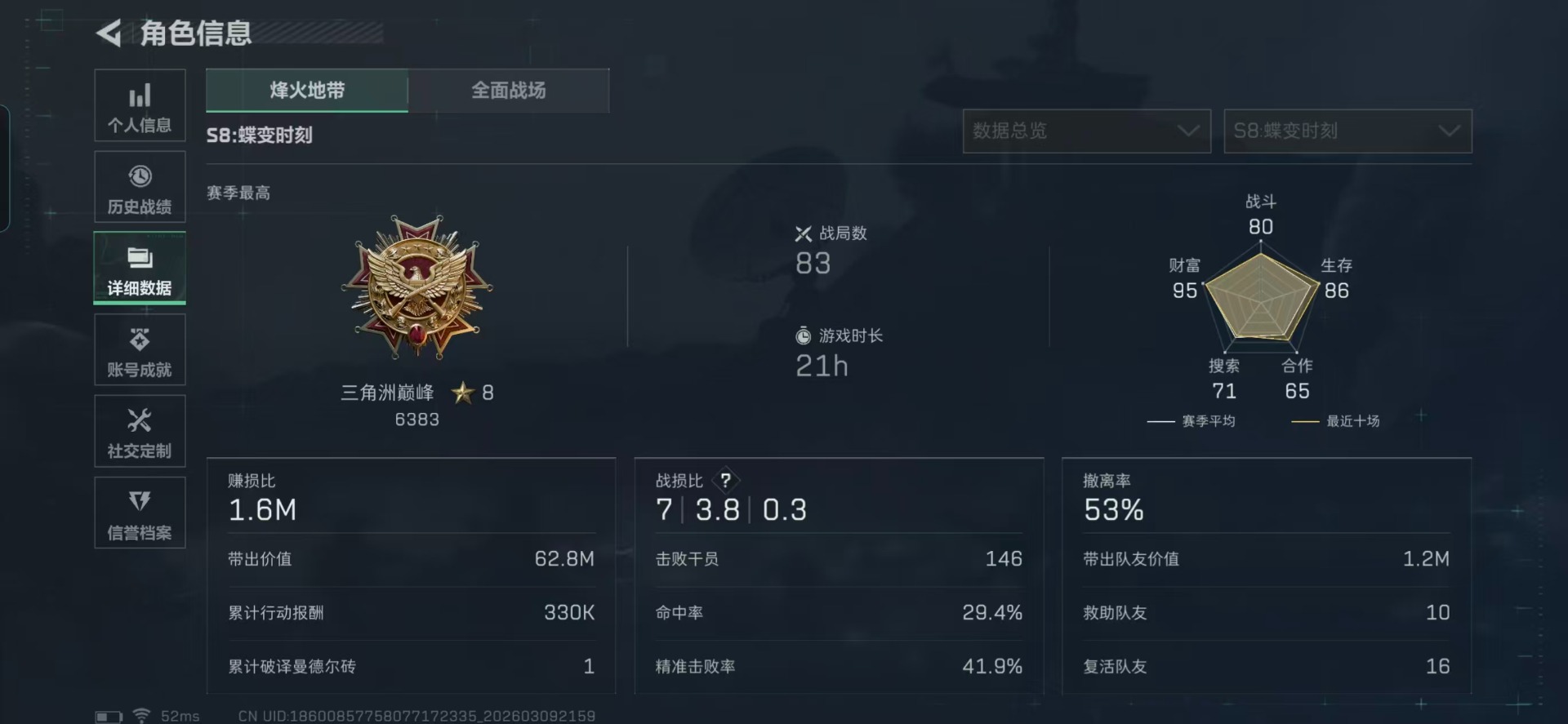 SJZQM466464三角洲行动账号详情图29 SJZQM466464三角洲行动账号详情图29