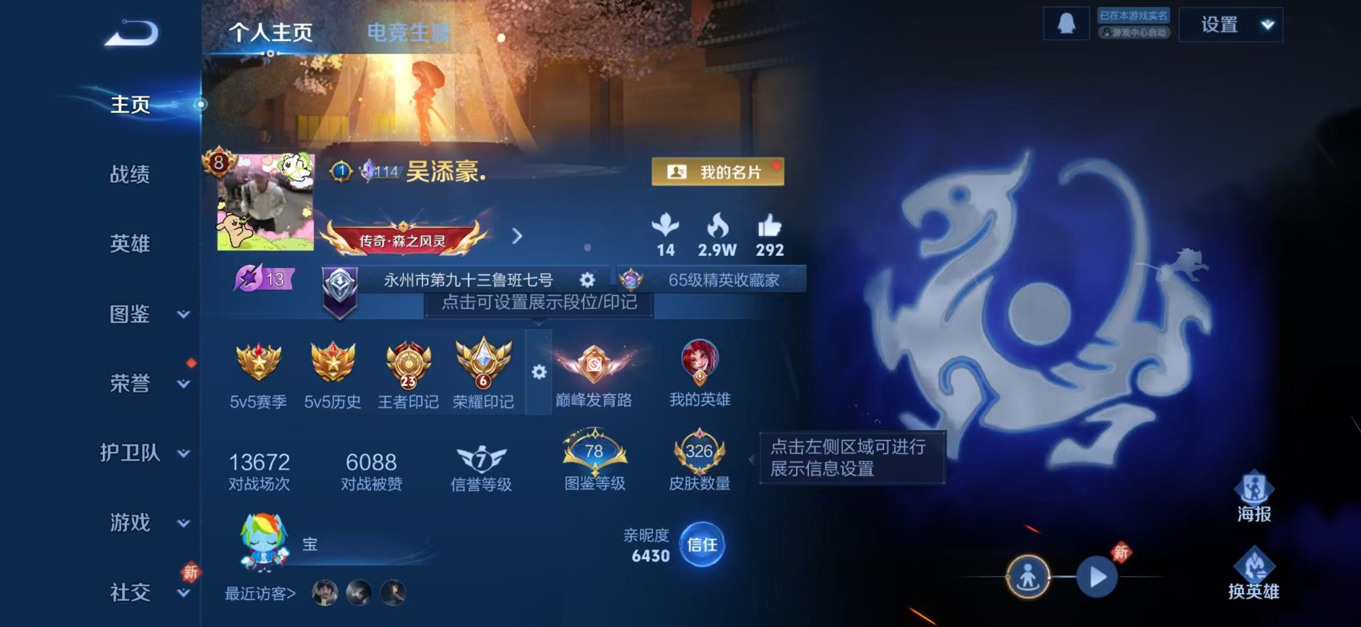 WZQM4221653王者荣耀账号详情图5