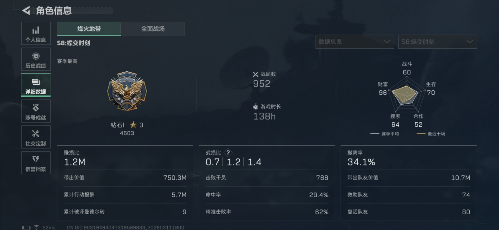 SJZQM468855三角洲行动账号详情图5