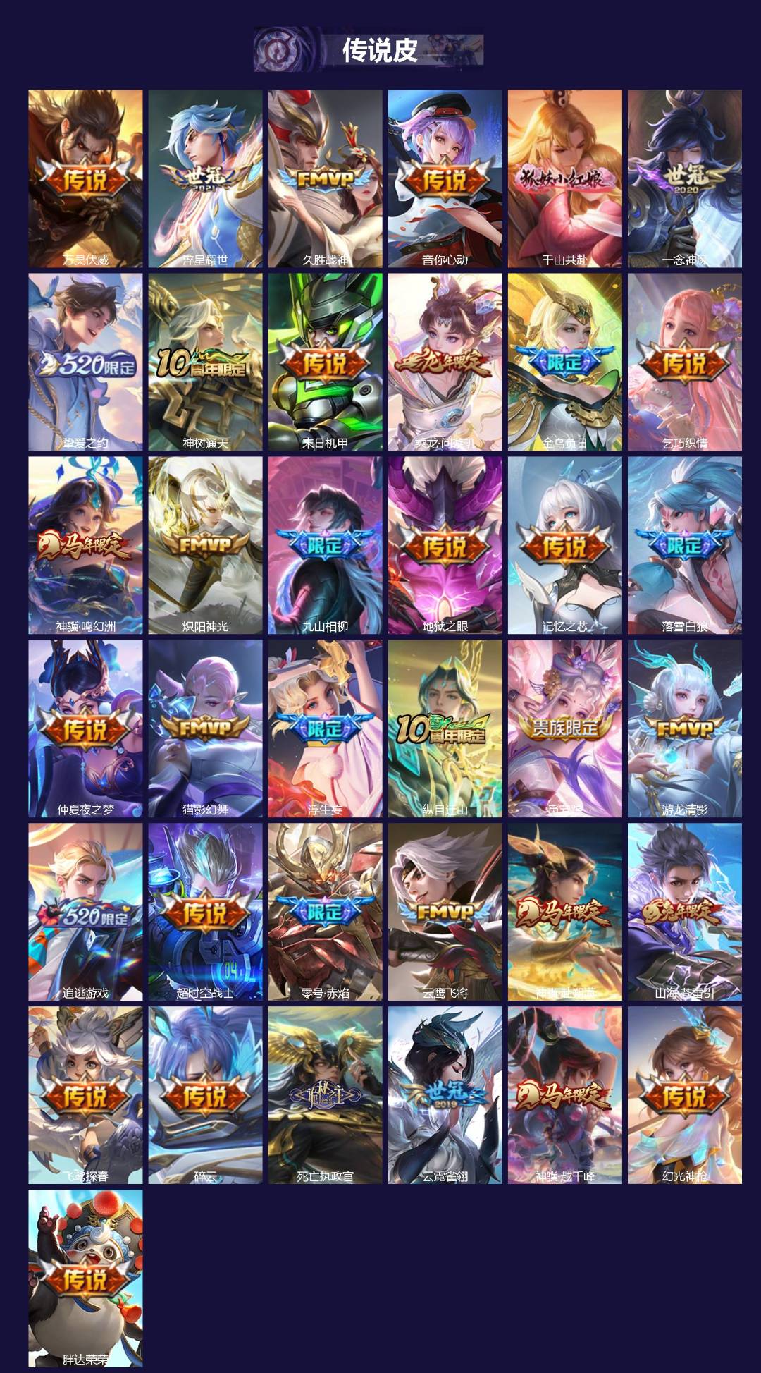 WZQM4226100王者荣耀账号详情图3 WZQM4226100王者荣耀账号详情图3