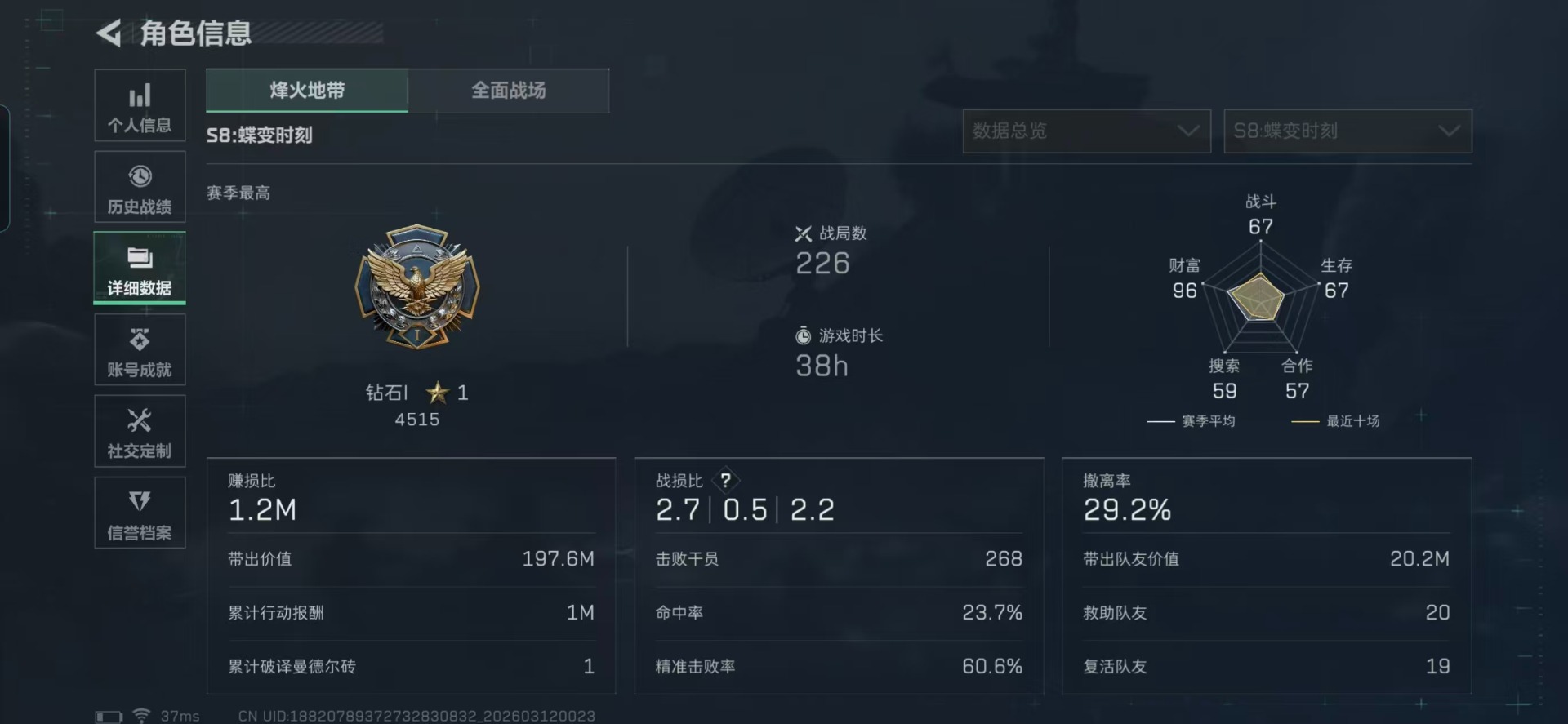 SJZCMW471773三角洲行动账号详情图4