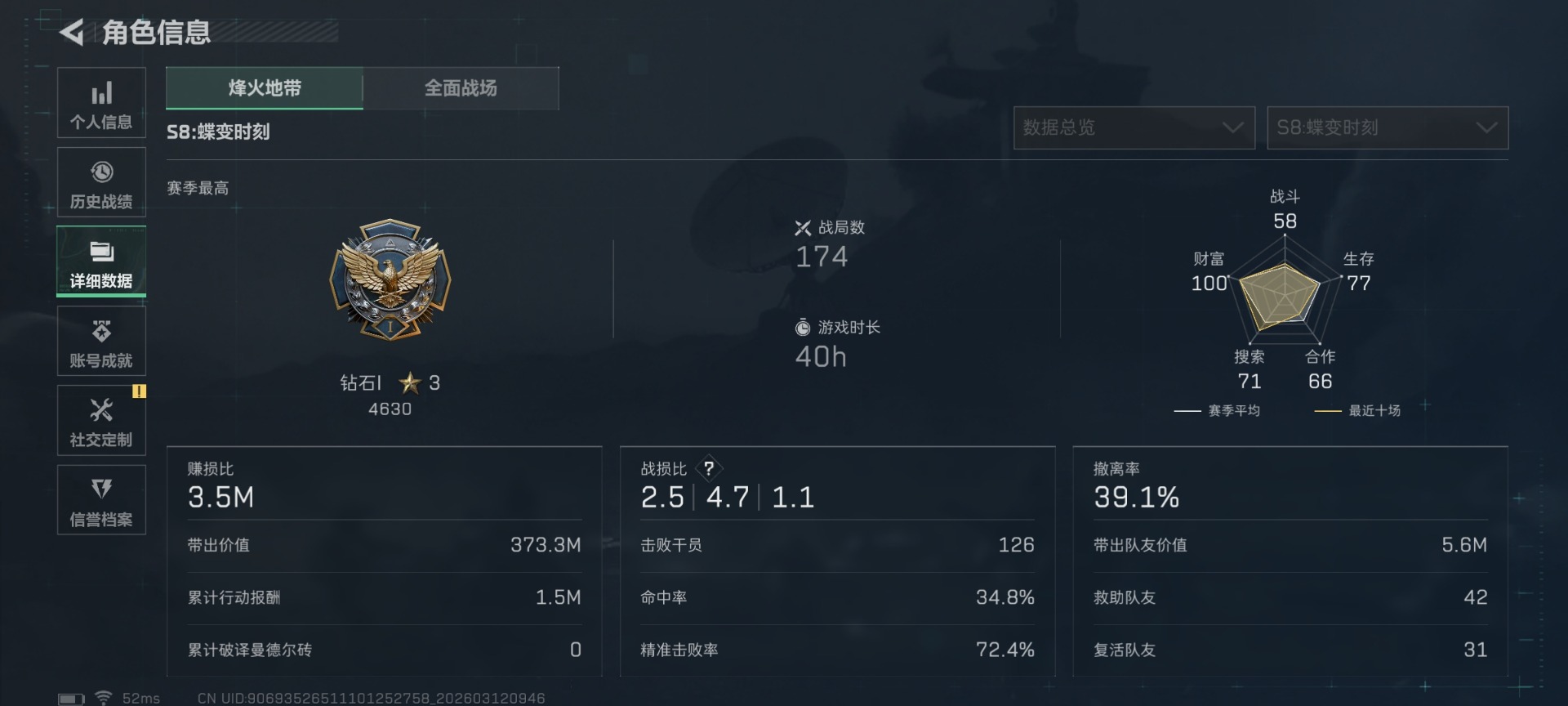 SJZQM469813三角洲行动账号详情图5